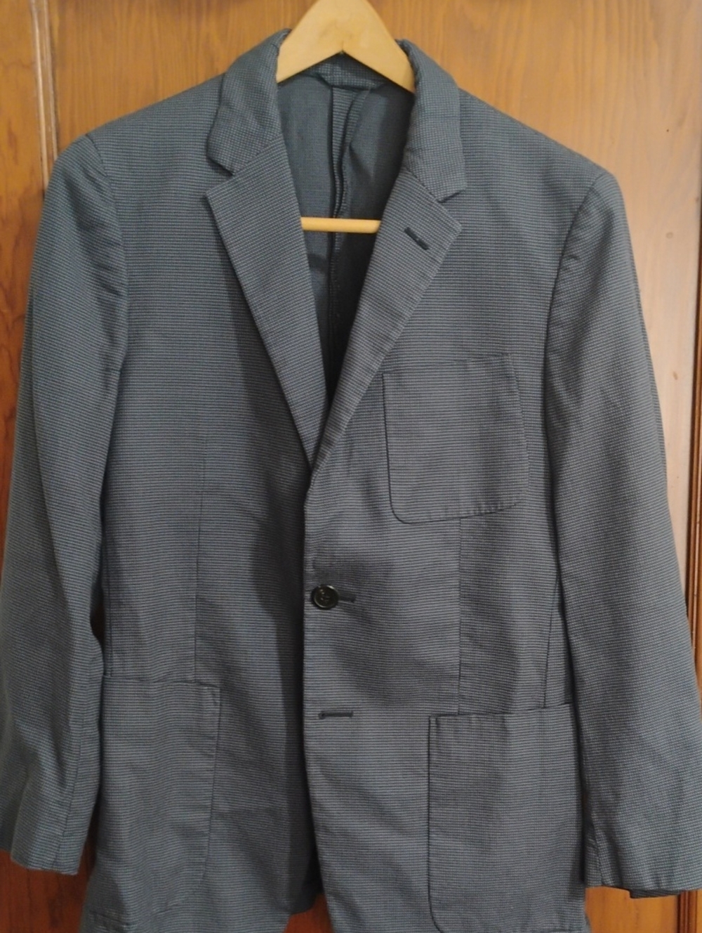 Prada 38S Slim Men's Single-Breasted Gray Blazer - Smart Casual